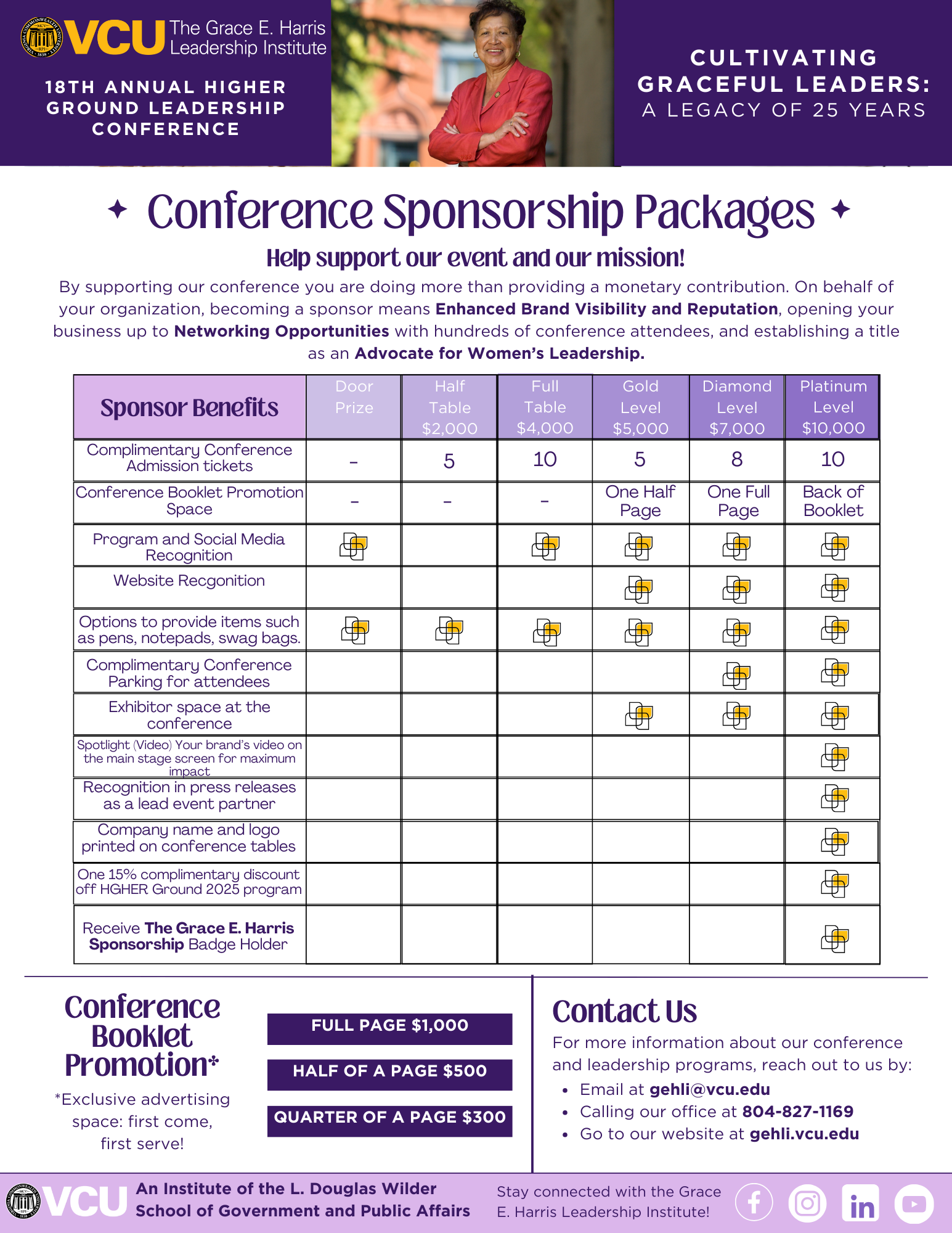 Updated - 2024 HG Conference - Sponsorship Grid